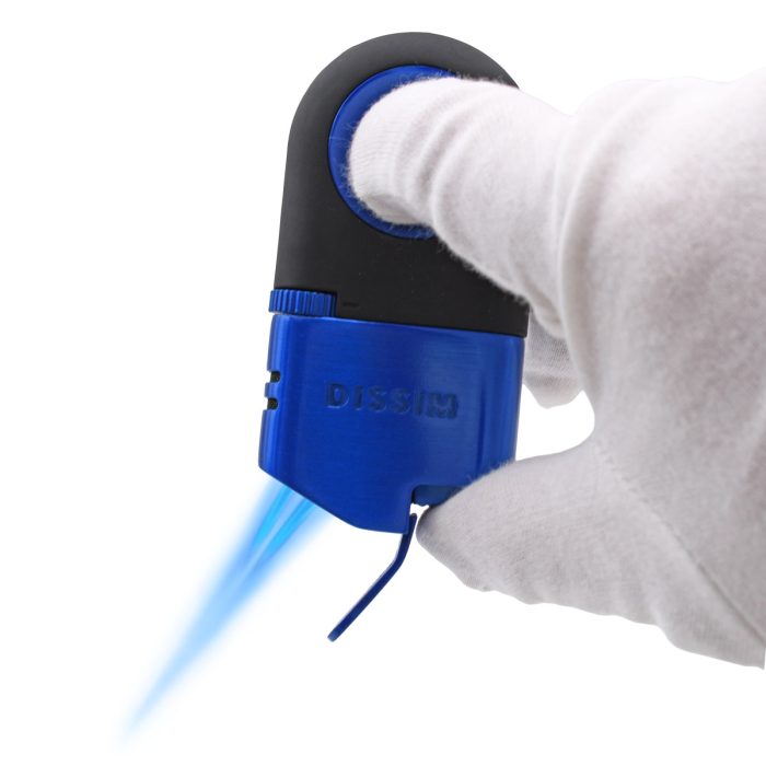 Sapphire Blue Executive Cigar Torch Lighter​ by Dissim