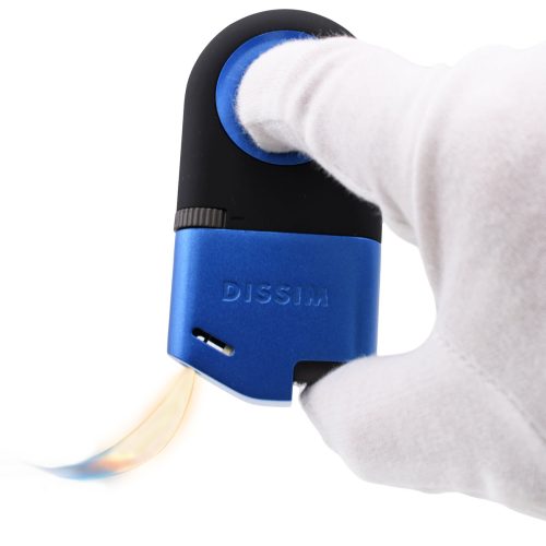 Blue Finish, 360° Soft Flame Cigar Lighter by Dissim