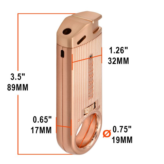 Copper Slim Pipe Lighter 360° Soft Flame - Image 3