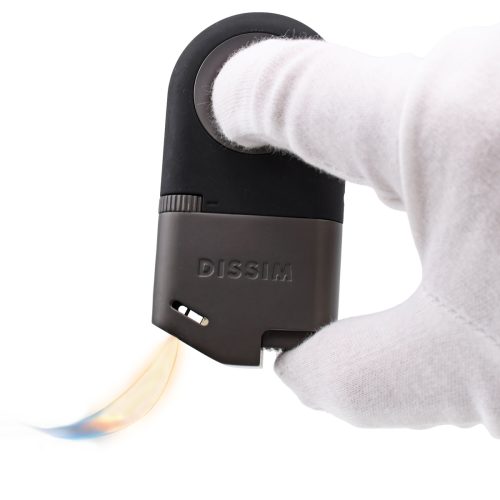 Gray 360° Soft Flame Cigar Lighter by Dissim