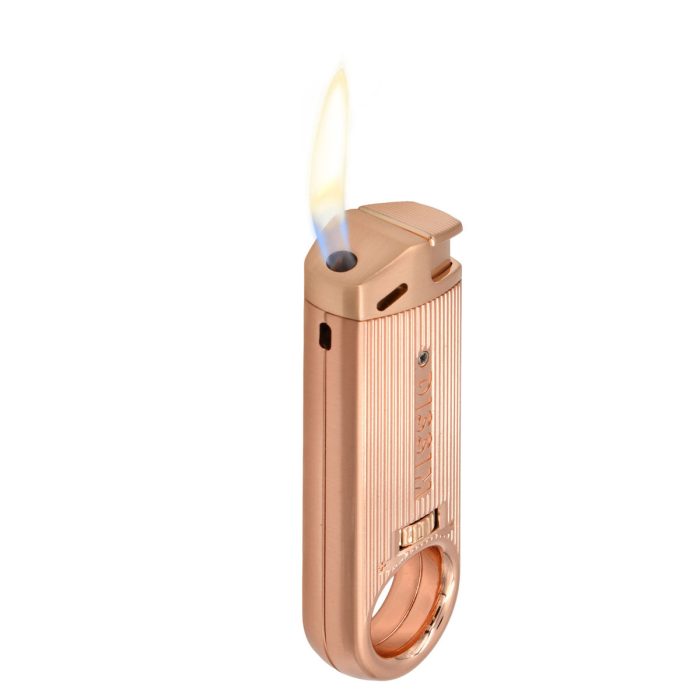 Rose Gold Slim Pipe Lighter 360° Soft Flame