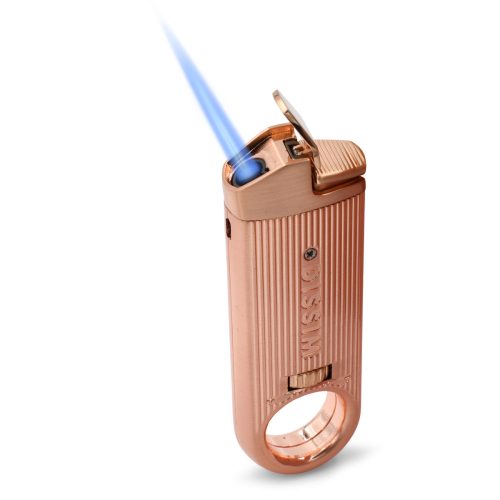 Copper slim-pipe-lighter-360-torch-flame