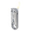 Silver Slim Pipe Lighter 360° Soft Flame