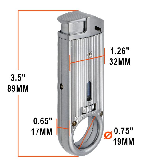 Silver Mini Torch Lighter | Dissim Slim - Image 4