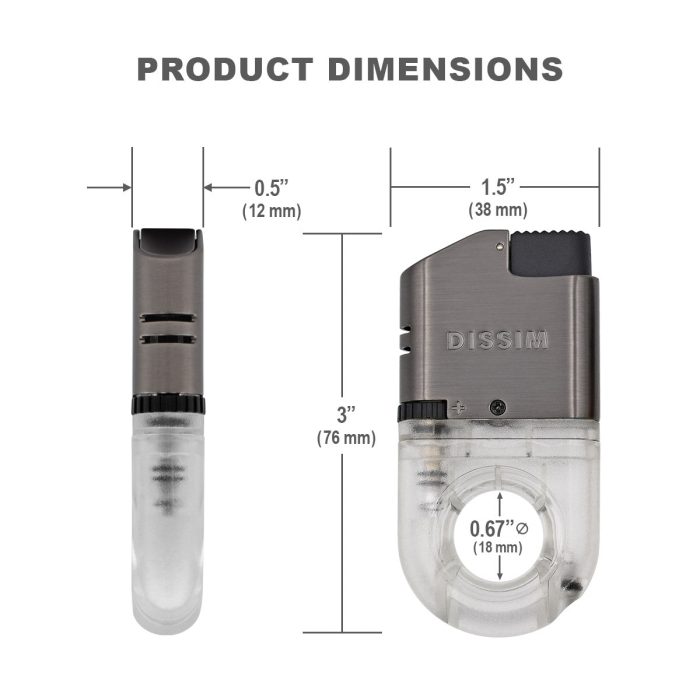 Orange Dissim Sport Torch Lighter Inverted Flame - Image 6