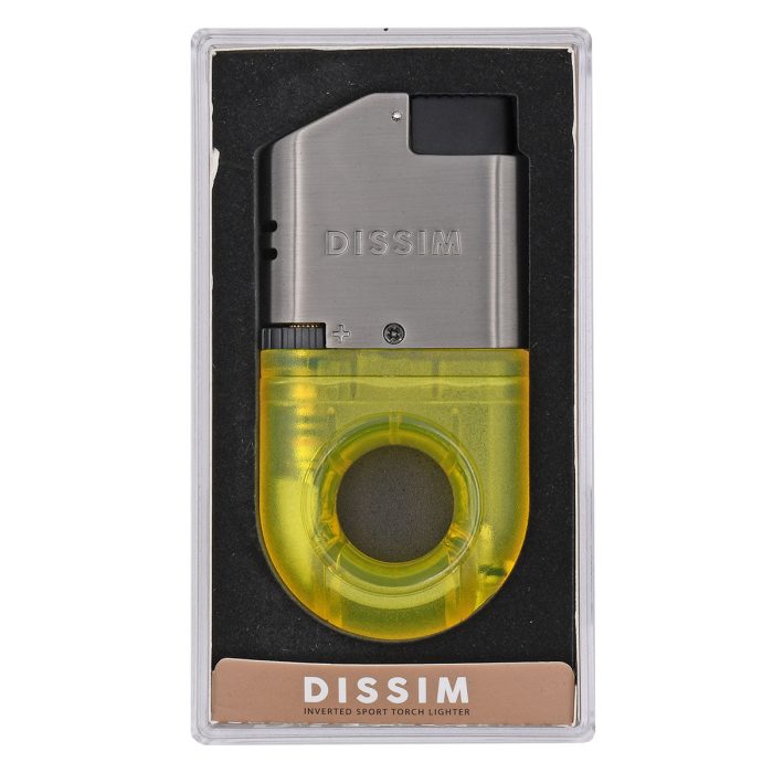Yellow Dissim Sport Torch Lighter Inverted Flame - Image 5
