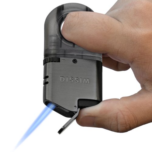 Black Handle Dissim Sport Torch Lighter Inverted Flame