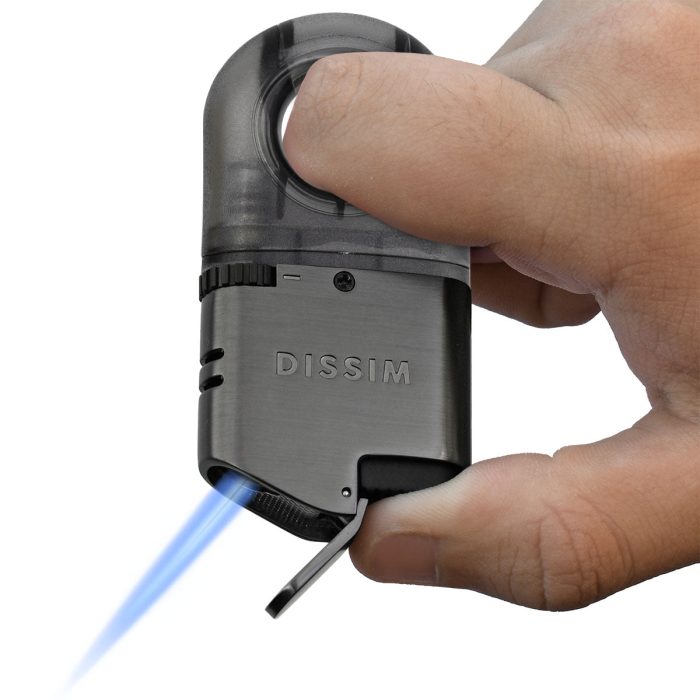 Black Handle Dissim Sport Torch Lighter Inverted Flame