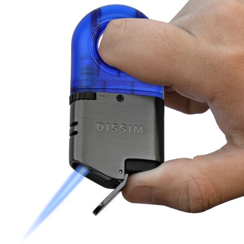 Blue Handle, Dissim Sport Torch Lighter Inverted Flame