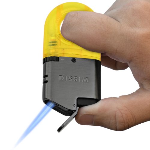 Yellow Dissim Sport Torch Lighter Inverted Flame