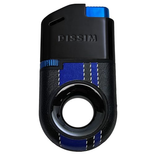 Black / Blue Stripes Turismo-Luxe Soft Flame Butane Lighter