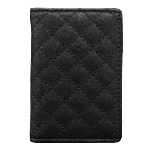 Black Diamond Stitch Men's Wallet by Turismo Luxe