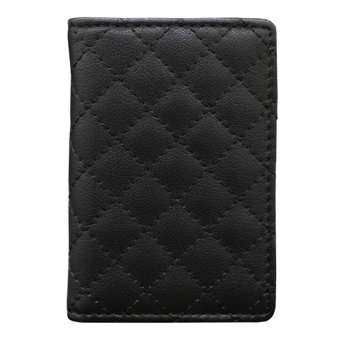 Black Diamond Stitch Men's Wallet by Turismo Luxe