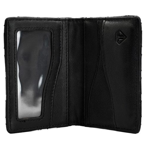 Turismo Luxe Black Diamond Stitch Wallet - Open