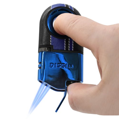 Blue-On-Blue Turismo-Luxe Fancy Lighter Torch Flame