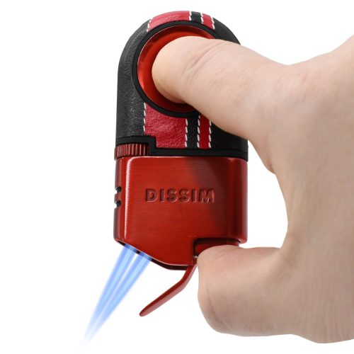 Red-on-Red Turismo-Luxe Fancy Lighter Torch Flame